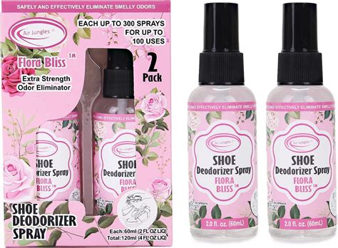Amazon.com: Air Jungles Shoe Deodorizer Spray, Shoe Odor Eliminator ...