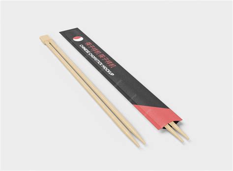 Premium PSD | Chopstick chinese food mockup
