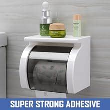 HOKIPO® Magic Sticker Series Toilet Paper Holder in Bathroom with ...