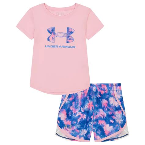 Girls 4-6 Under Armour Logo Graphic Tee & Printed Shorts Set