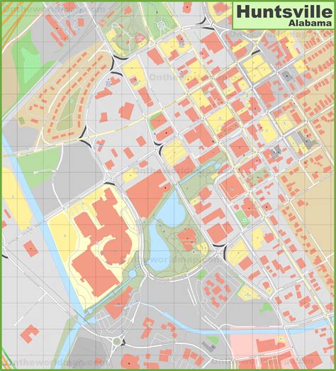 Map Of Downtown Huntsville