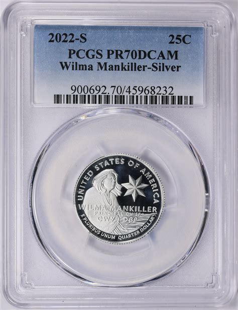 2022-S American Women Quarter Wilma Mankiller-Silver PCGS Proof-70 DCAM ...
