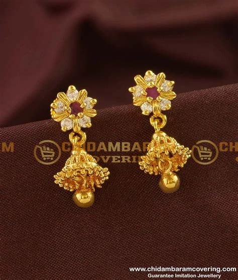ERG147 - Traditional South Indian Stone Jhumkas Design for Girls - Buy ...