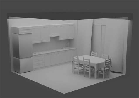 Image result for 3D Kitchen Layout Blueprint