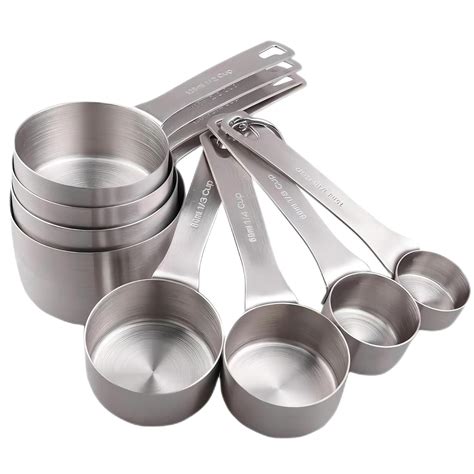 Viwehots Measuring Cups Set 8, 18/8 Stainless Steel Measuring Cup for ...