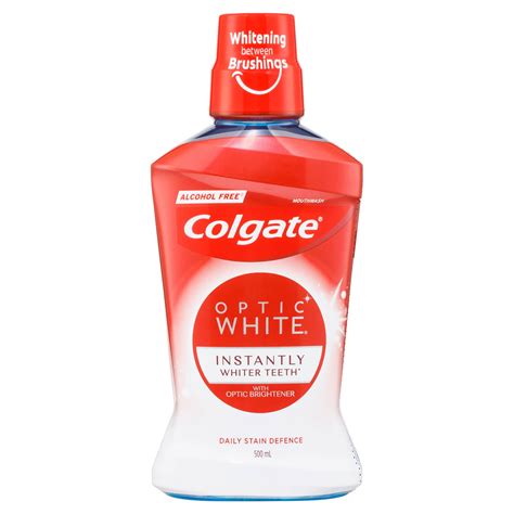 Buy Colgate Optic White Mouth Rinse 500ml - MyDeal Australia