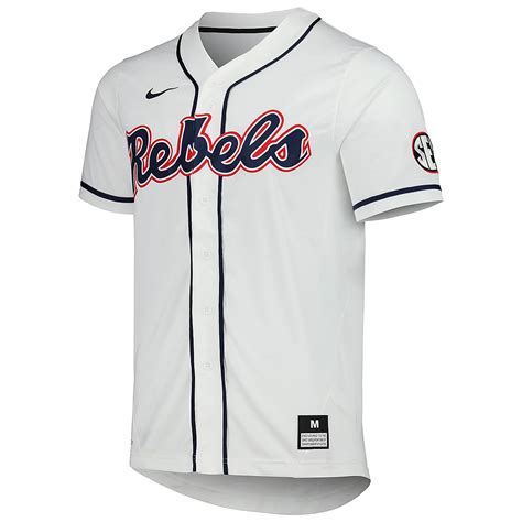 Nike Ole Miss Rebels Full-Button Replica Baseball Jersey | Academy
