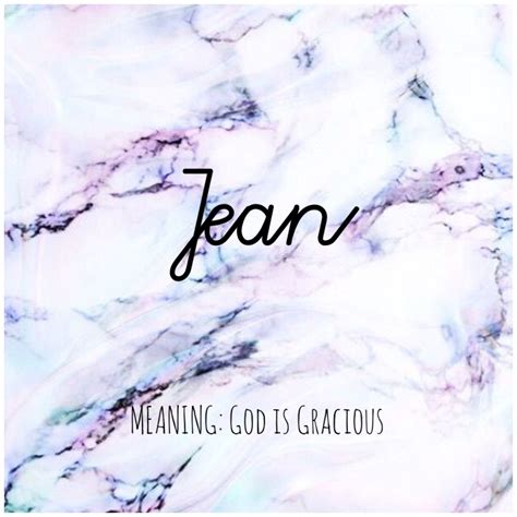 JEAN #Names #Jean #BabyNames | Names, Pretty names, Names with meaning