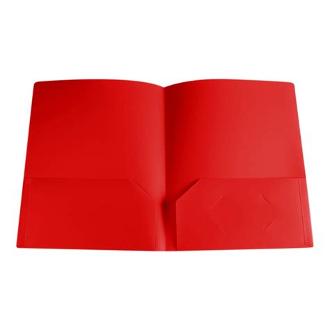 Darzheoy Folders with 2 Pockets, Colored Plastic File Folder, Heavy Duty Poly Portfolio Folder ...