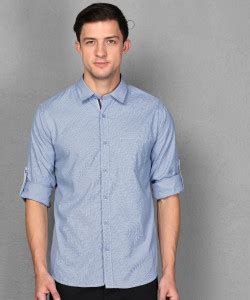 METRONAUT by Flipkart Men Self Design Casual Dark Blue Shirt - Buy ...