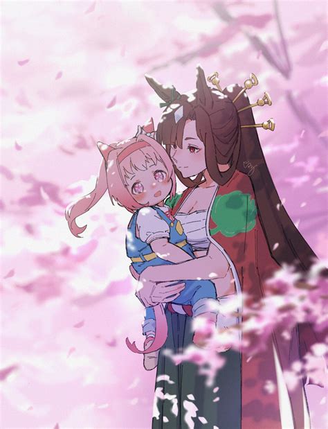 haru urara and akitsu teio (umamusume and 1 more) drawn by shirasu ...