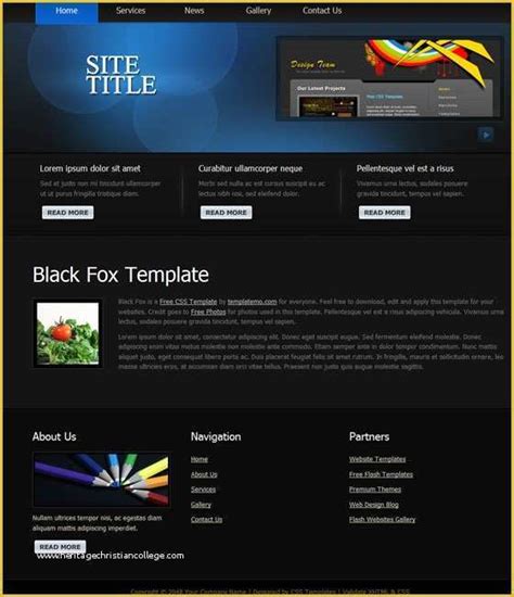 Free HTML Layout Templates Of HTML Website Templates ...