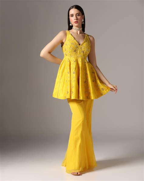 Embroidered kali kurti set – Yashodhara