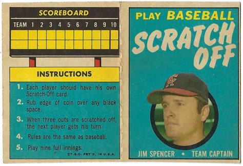 Image result for Baseball Scratch Off