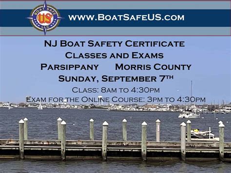 Boater Safety Class & Camp - Morris County Tourism Bureau
