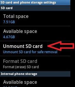 Image result for Unmount SD Card