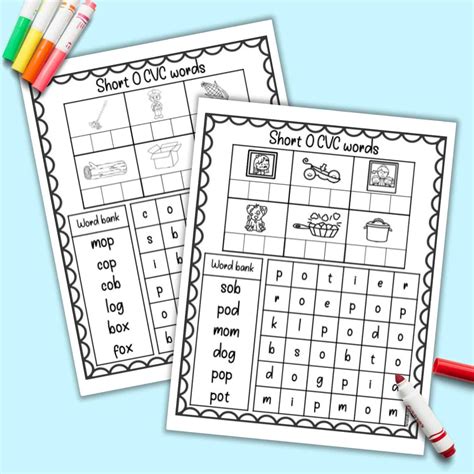 Cvc Words With Short O at Jessica Zelman blog