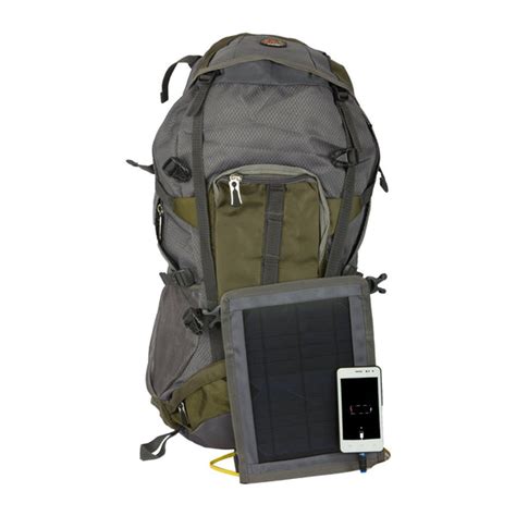 Solar Trekking Backpack T005 with solar panel, battery bank and mobile ...