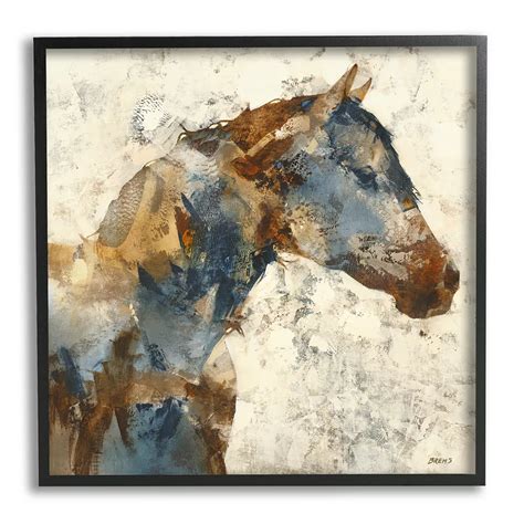 Stupell Home Decor Abstract Horse Framed Wall Art - Black Frame
