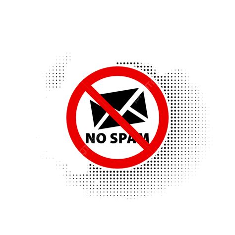 Spam Vector Art PNG, No Spam Vector Sign, Flood, Vector, Icon PNG Image ...