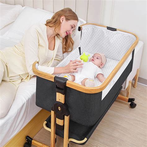 Amazon.com: Ezebaby 3-in-1 Rocking Bassinet for Baby Adjustable Baby ...