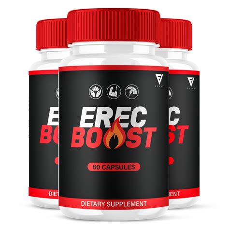 (3 Pack) Erec Boost for Men ErecBoost Maximum Strength Supplement (180 ...