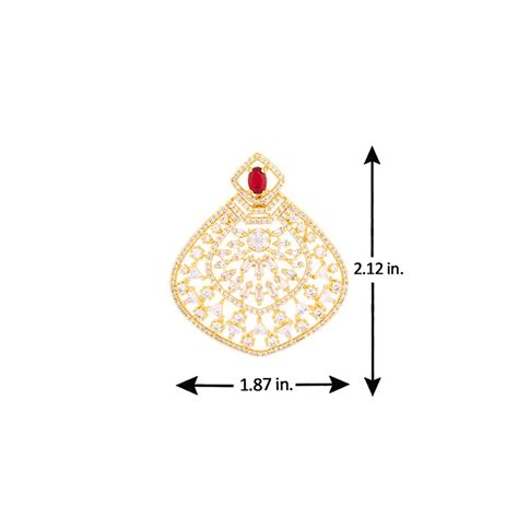 Zircon Gemstones Adorned Statement Earrings – VOYLLA