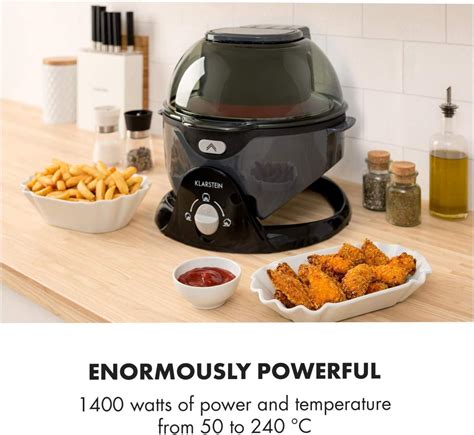 Buy Klarstein VitAir Swing Hot Air Fryer - 1400W, Temperature: 50-240 ...