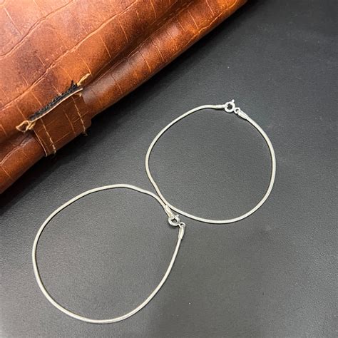 Silver Couple Bracelet Classic ( Slim Thick Chain) 925 – Silver Store ...