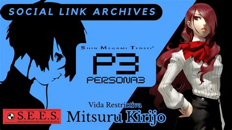 Análisis Social Link Persona 3 - Mitsuru Kirijo - YouTube