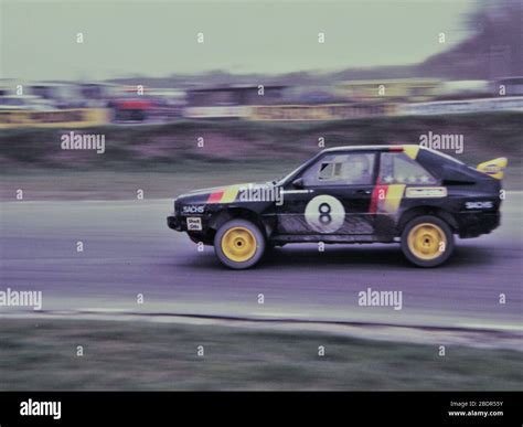 Audi Quattro S1, Group B Rally Car, at Lydden Hill Rallycross Circuit (circa 1987), Denton with ...