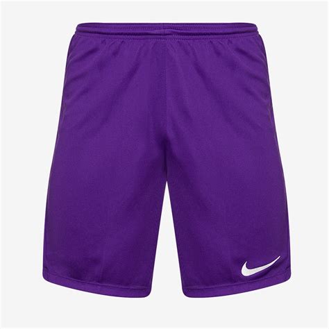 Nike Park III Short - Court Purple/White - Mens Football Teamwear | Pro ...