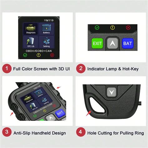 Image result for D900 EOBD OBDII Live Data Code Reader Scanner
