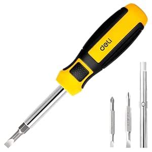 Deli EDL260206 6 In 1 Screwdriver Set with CR-V Material 2 Two-Way ...