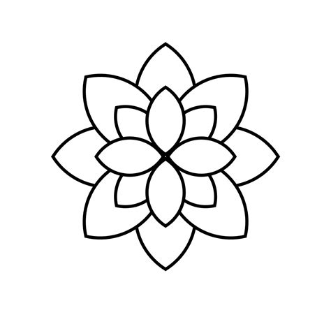 Clipart Flower Outline