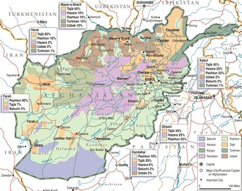 Afghanistan Ethno Linguistic Groups - MapSof.net