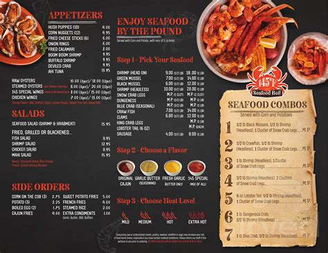 145F SEAFOOD BOIL menu in Jacksonville, Florida, USA
