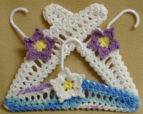 crochet clothes hanger covers