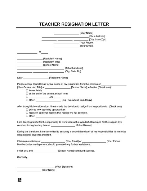 Professor Resignation Letter How To Write A Teacher Resignation Letter