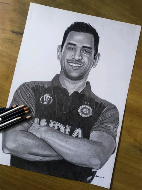 Ms dhoni sketch mahi dhoni – Artofit