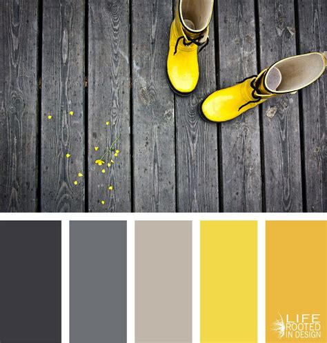 Yellow And Gray Color Combination