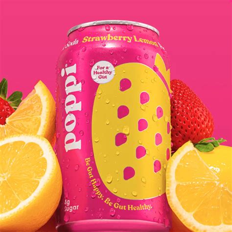 Poppi Strawberry Lemon Prebiotic Soda reviews ratings & information - Bev Rank