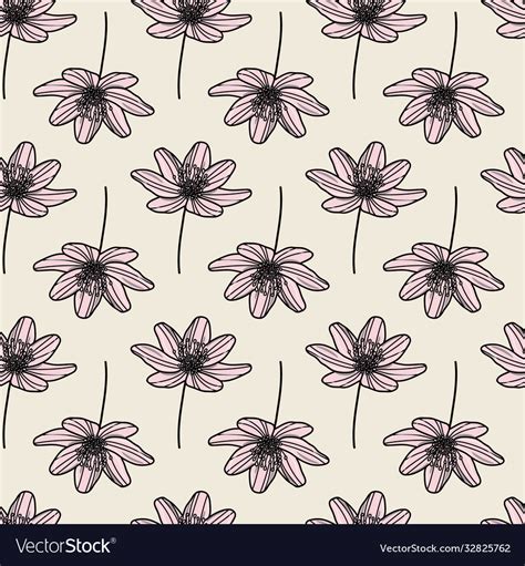 Floral repeat pattern design Royalty Free Vector Image