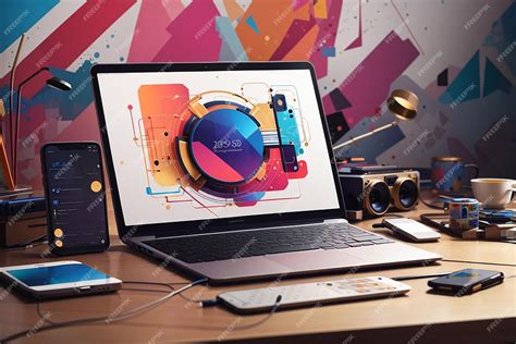 Abstract Device Mockup Psd