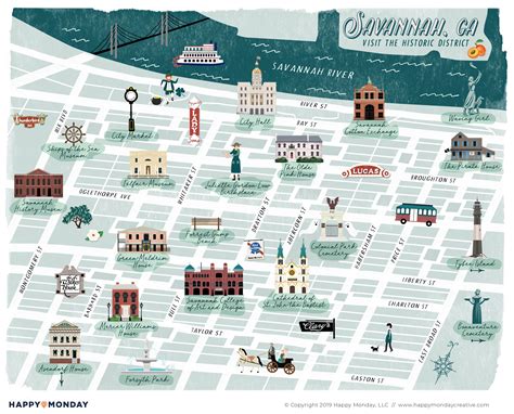 Map Of Savannah Georgia