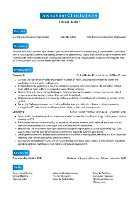 Image result for HackerRank Resume Examples