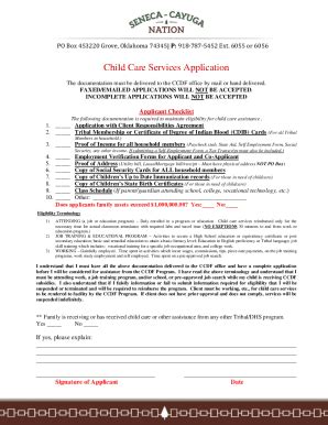 Fillable Online CCDF Child Care Certificate Program Fax Email Print ...