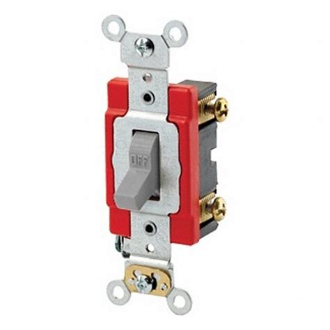 Toggle Single-Pole 20A Extra HD Gray - Grainger