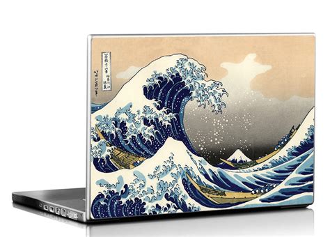 Seven Rays The Great Wave of Kanagawa Laptop Skin Covers Fits for All ...