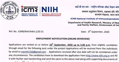 NIIH Molecular Biology SRF Openings